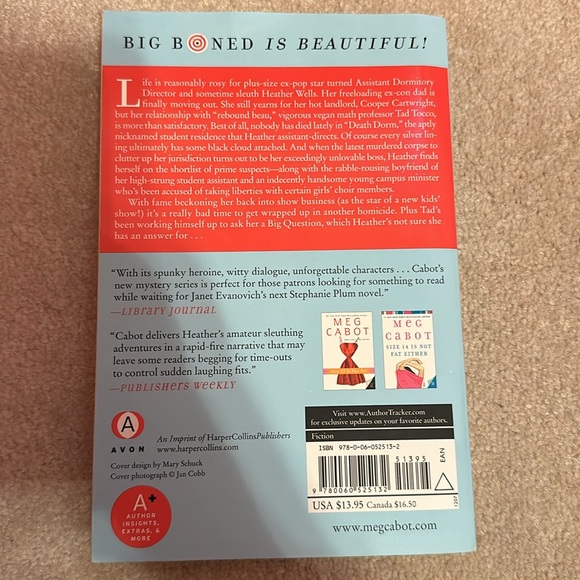 Meg Cabot Book: Big Boned - Picture 2 of 2